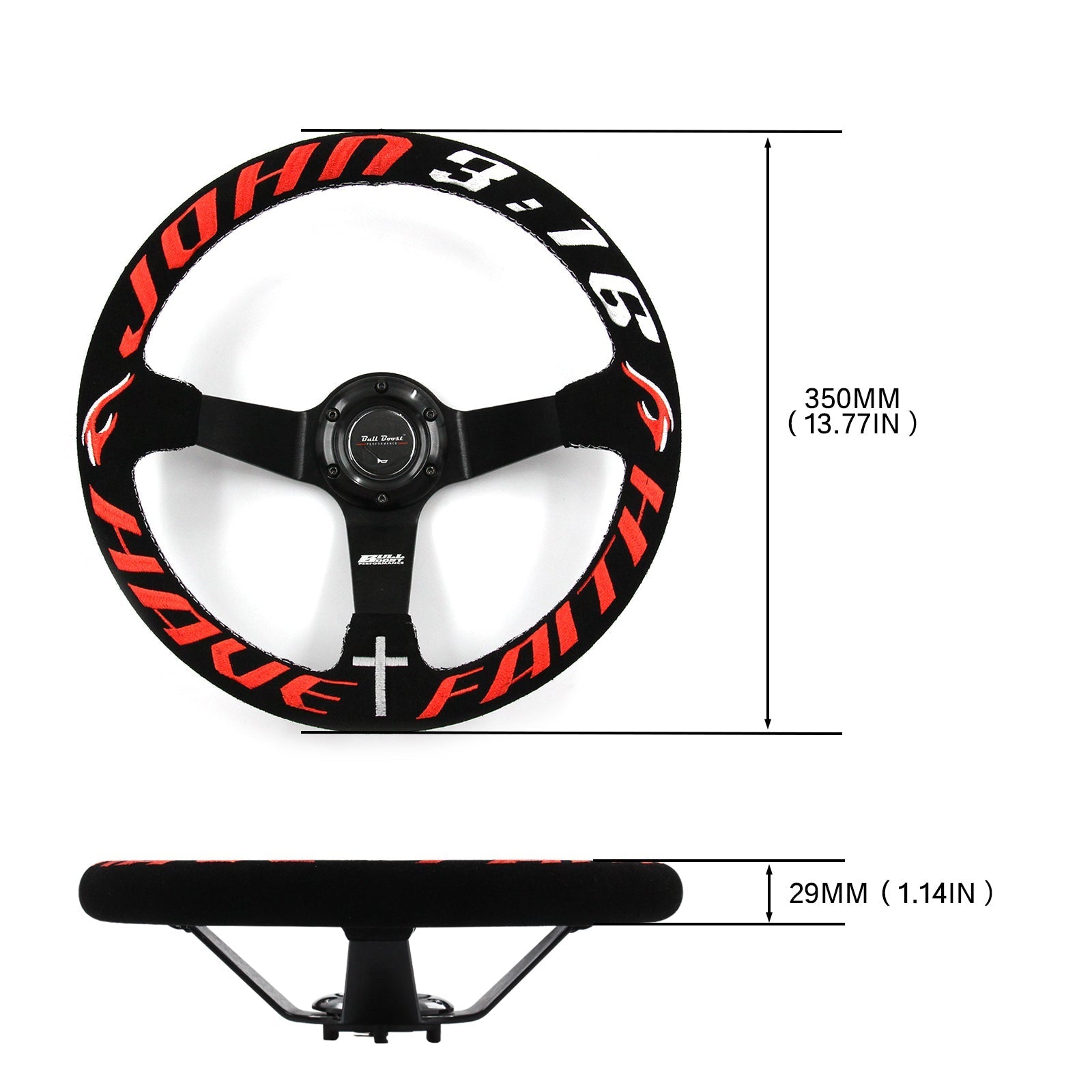 Have Faith Short Steering Wheel Hub Adapter Kit For 91-98 BMW E36 M3 Z3 E39 E36H 840i 850i - Bull Boost Performance