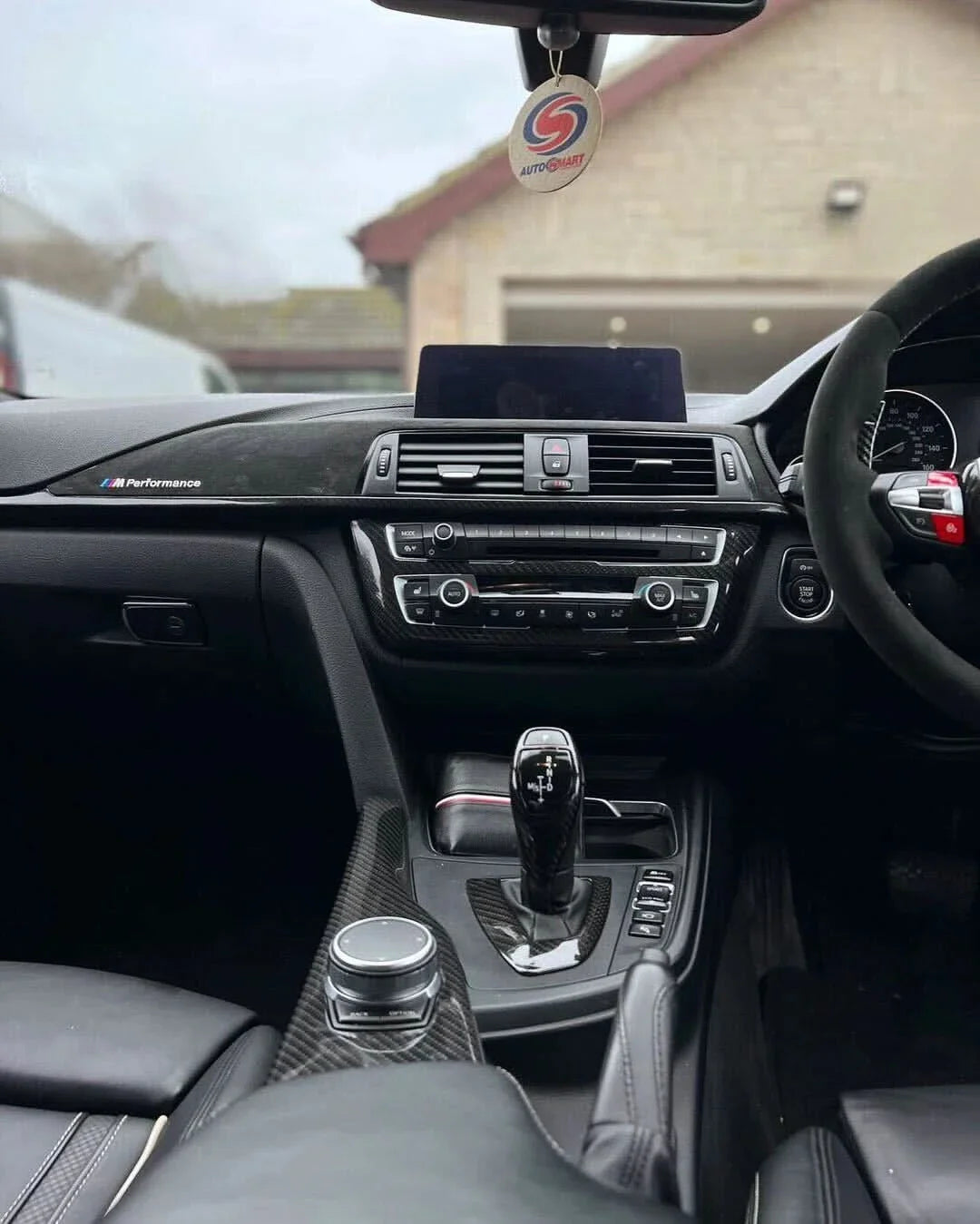 BMW 3 Series F30 Carbon Fiber Radio Cover Trim (2011 - 2019)