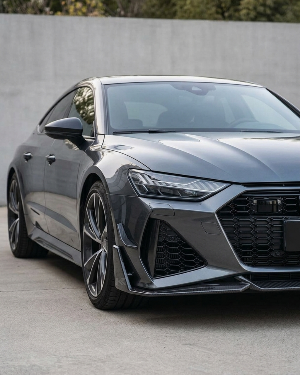 Audi RS7 Sportback C8 Prepreg Dry Carbon Fiber Front Bumper Splitter (2020–2023)