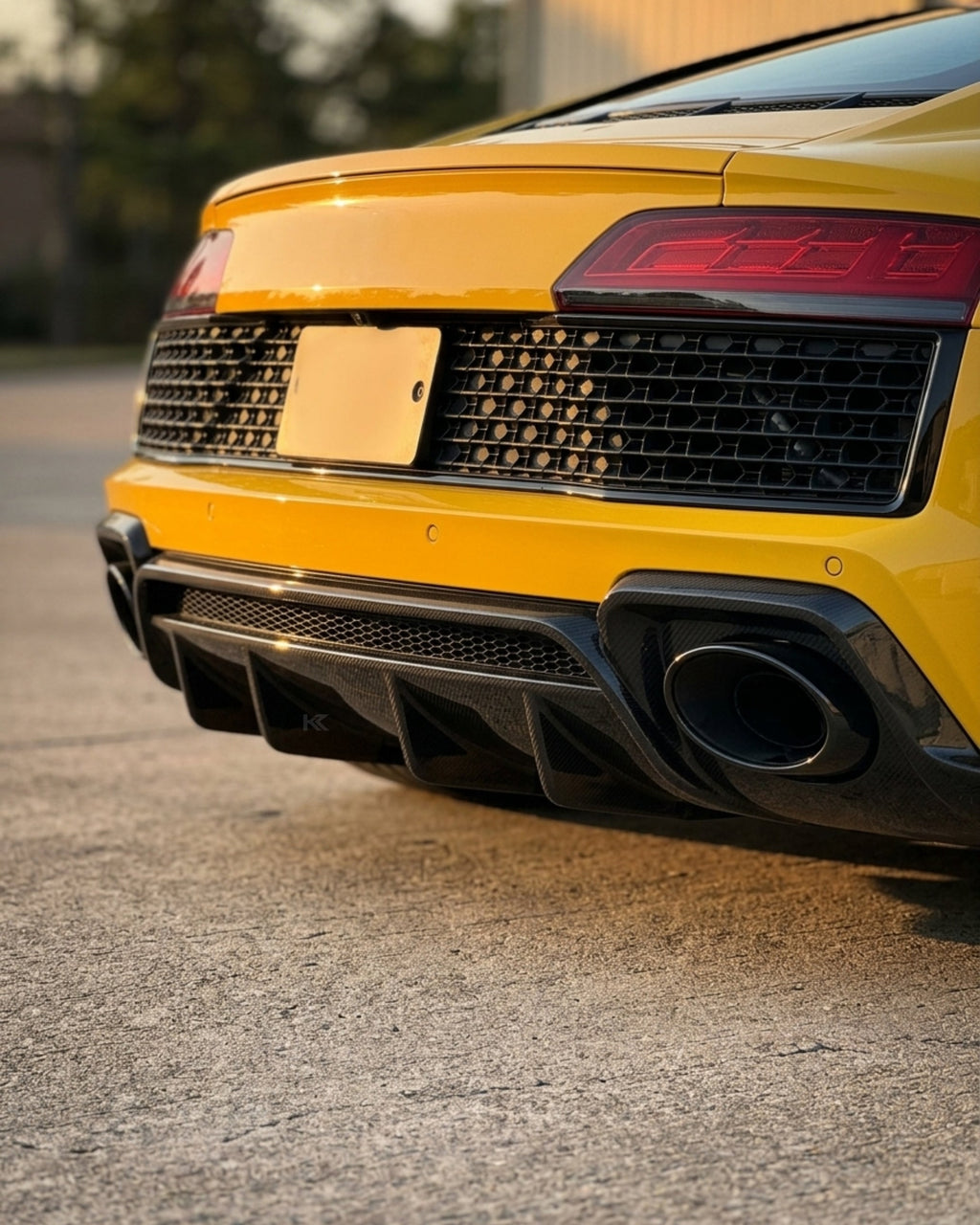 Audi R8 GT V8 / V10 Coupe 2-Door Carbon Fiber Rear Bumper Diffuser 2010 - 2015