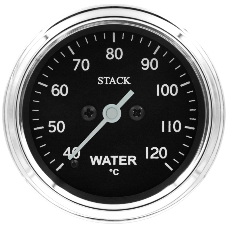 Autometer Stack 52mm 40-120 Deg C 1/8in NPTF Male Pro Stepper Motor Water Temp Gauge - Classic