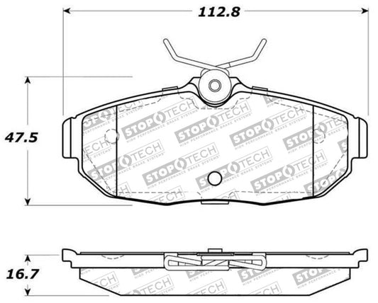 StopTech Street Select Brake Pads - Front/Rear