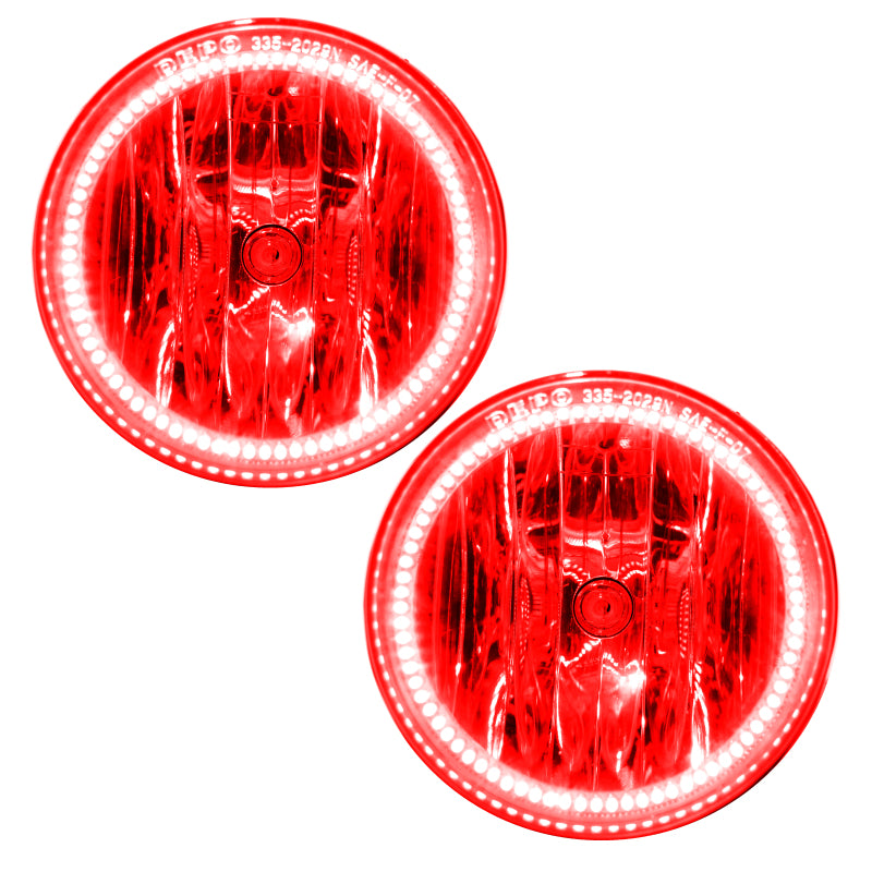 Oracle 14-15 Chevrolet Silverado 2500/3500 LED Fog Light Halo Kit - Red
