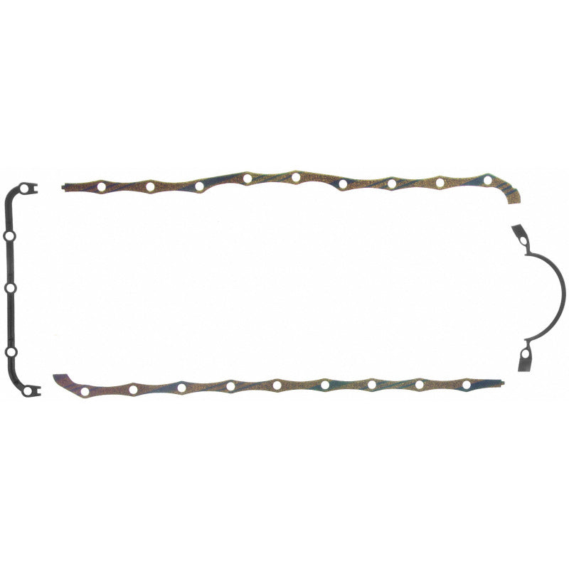Fel-Pro Ford F-150 OS 13811 C Engine Oil Pan Gasket Set Blue Stripe cork-rubber