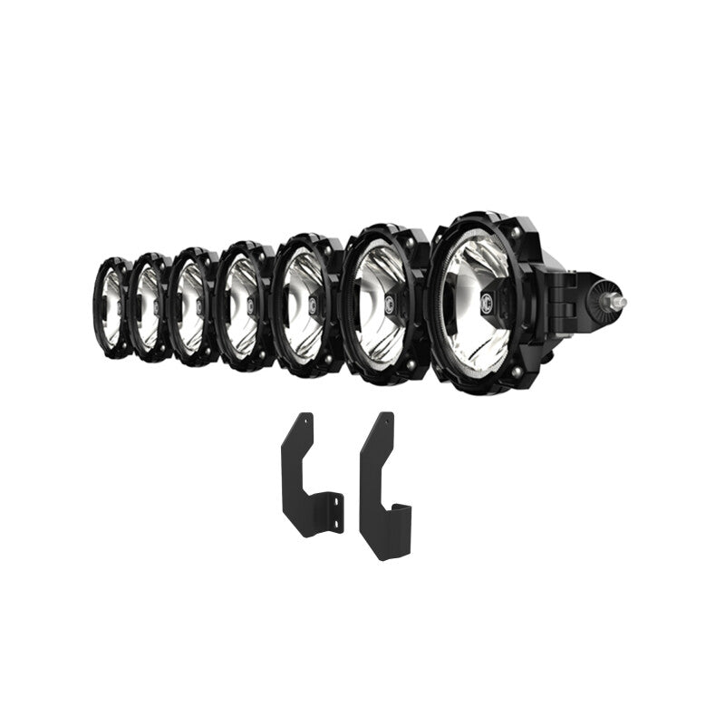 KC HiLiTES 11-16 Ford Super Duty Gravity LED Pro6 7-Light Bar Kit - Front Bumper