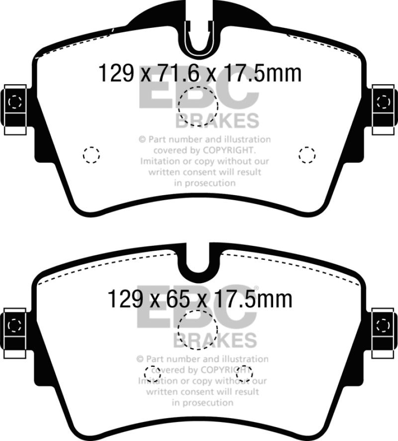 EBC 14+ Mini Hardtop 2.0 Turbo Cooper S Ultimax2 Front Brake Pads