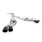 Stainless Works 22-25 Cadillac CT5-V Blackwing Catback Exhaust - Black Chrome Tips