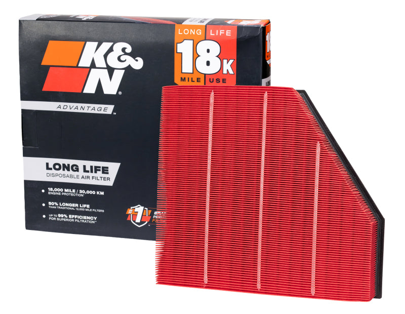K&N Advantage Air Filter 18K Miles Chevrolet Camaro Ss V8-6.2L F/I 2016-2024