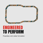 Fel-Pro Dodge Sprinter 2500 OS 30769 Engine Oil Pan Gasket Set High-Temperature Rubber-Coated Fiber
