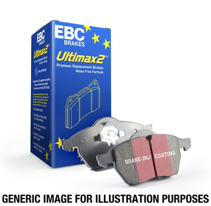 EBC 00 Volkswagen Eurovan 2.8 (ATE) with Wear Leads Ultimax2 Rear Brake Pads