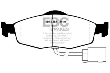 EBC 16-17 Smart Fortwo Ultimax Front Brake Pads