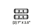DV8 Offroad Universal Molle Panels - 7In x 2.5In PAIR