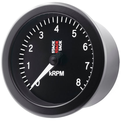 Autometer Stack Sport 88mm 0-8K RPM Tachometer - Black