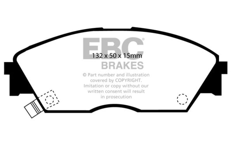 EBC 90-92 Honda Civic CRX 1.6 Si Ultimax2 Front Brake Pads