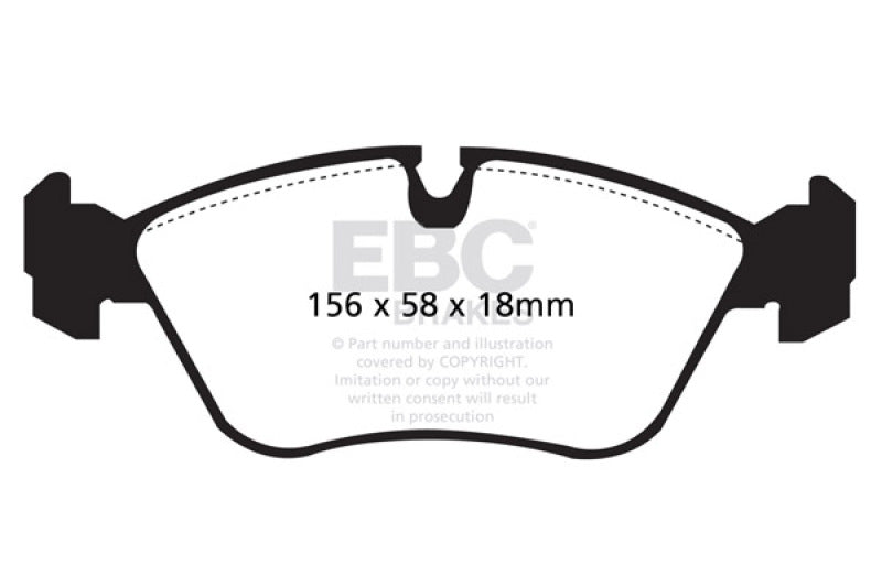 EBC 93-97 Volvo 850 2.3 Turbo Ultimax2 Front Brake Pads