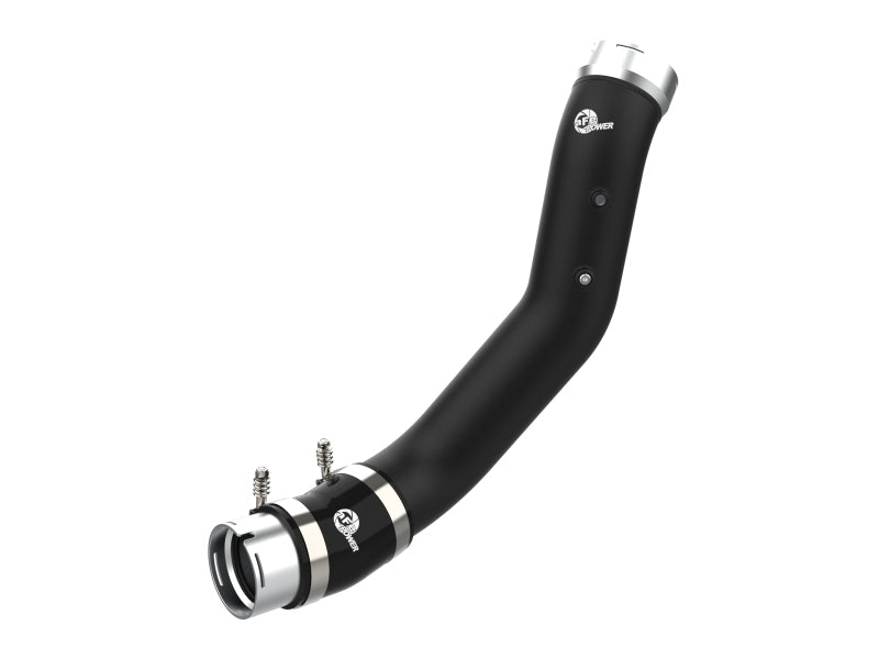 aFe 2024 GM Diesel Trucks V8 6.6L L5P BladeRunner 3.5in Aluminum Cold Charge Pipe - Black