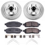 Power Stop 06-08 Lincoln Mark LT Front Z17 Coated Brake Kit