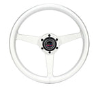 NRG Aluminum Steering Wheel 330mm - Heritage Solid Spoke - Ergonomic Grip - Anadized Silver