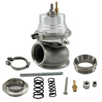 Universal External 12-psi Stubby 60mm Turbo/Charger V-band Wastegate WG w/Spring - Bull Boost Performance