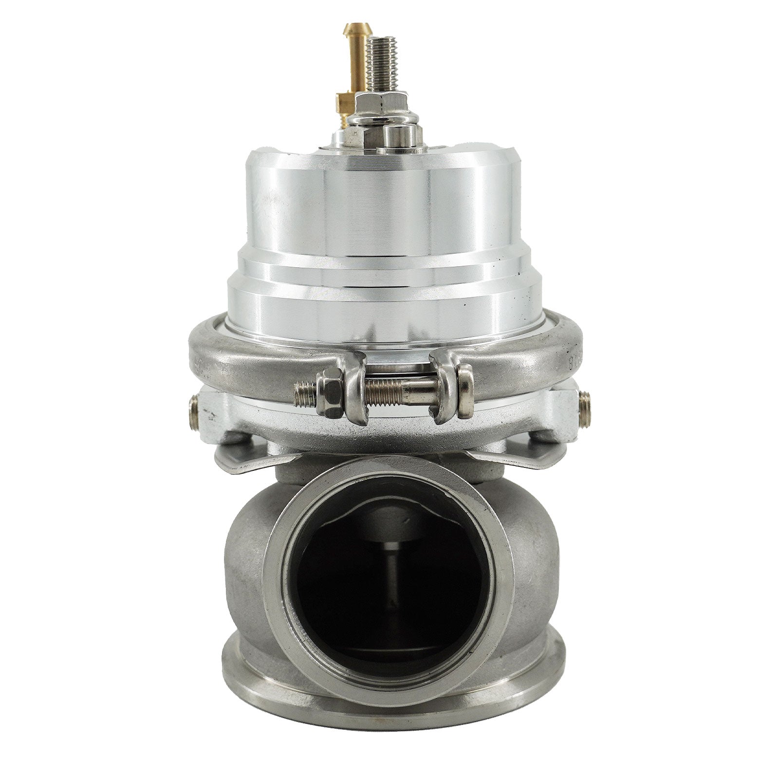 Universal External 12-psi Stubby 60mm Turbo/Charger V-band Wastegate WG w/Spring - Bull Boost Performance