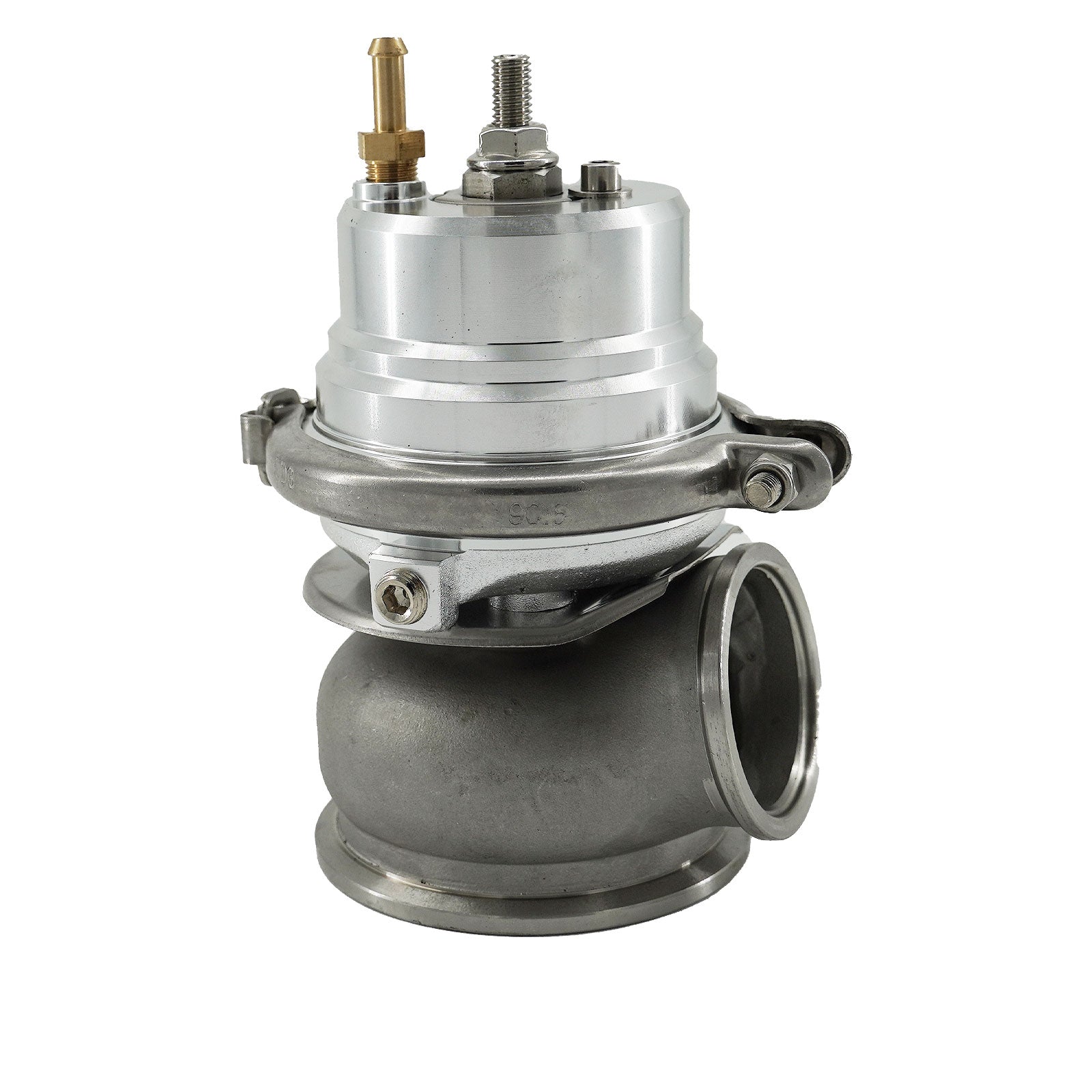 Universal External 12-psi Stubby 60mm Turbo/Charger V-band Wastegate WG w/Spring - Bull Boost Performance