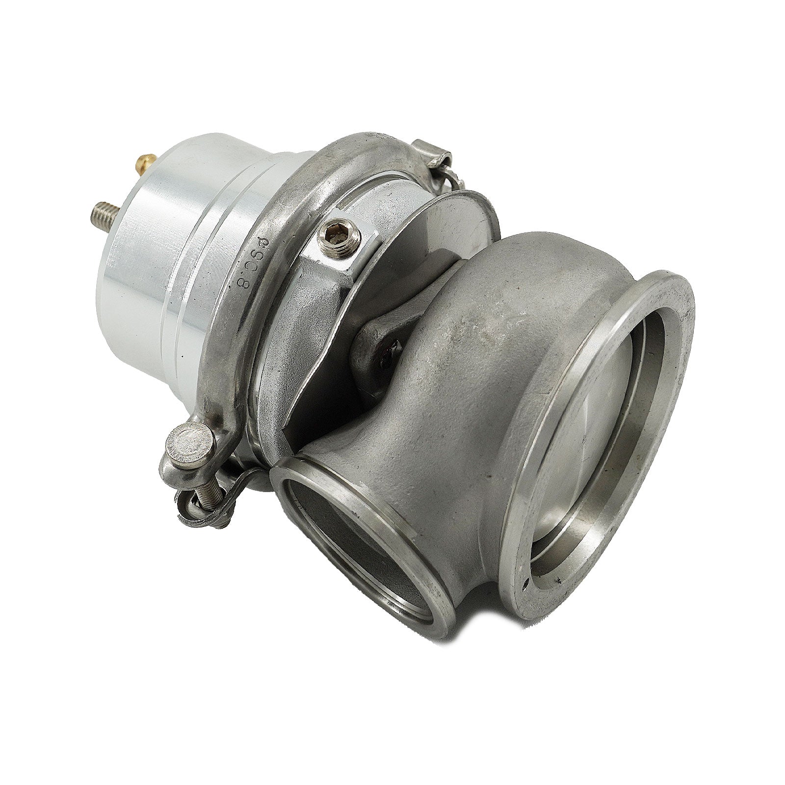 Universal External 12-psi Stubby 60mm Turbo/Charger V-band Wastegate WG w/Spring - Bull Boost Performance