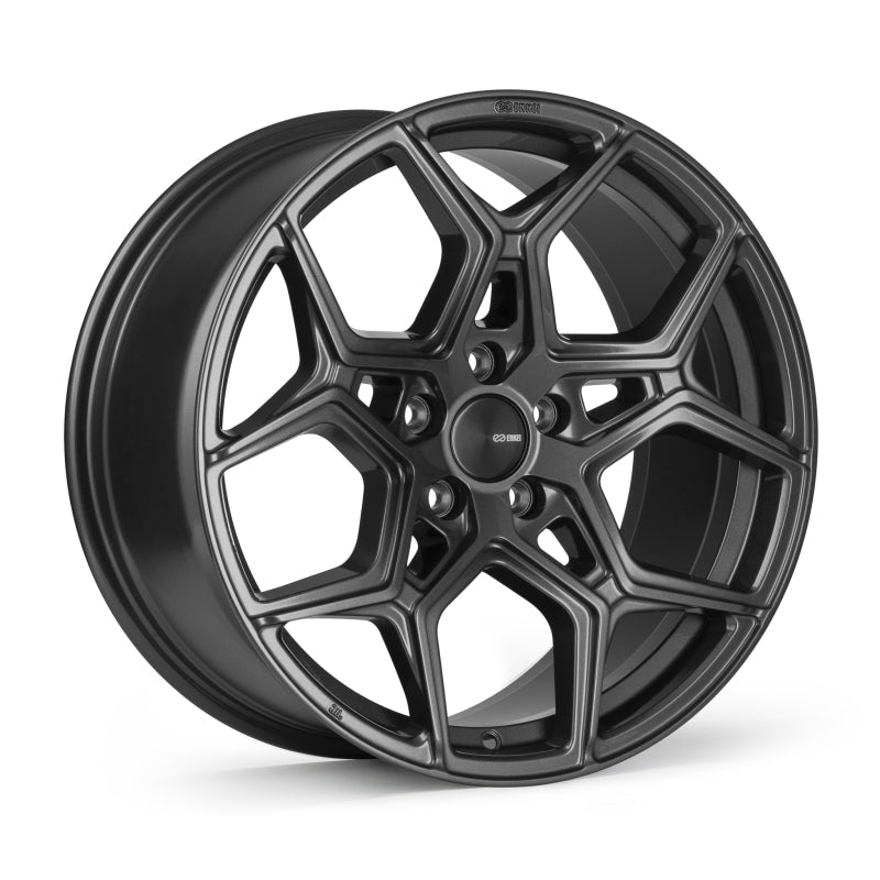 Enkei Quest 18x8 / 5x112 BP / ET45 / 72.6mm Bore - Gloss Light Gunmetal Wheel