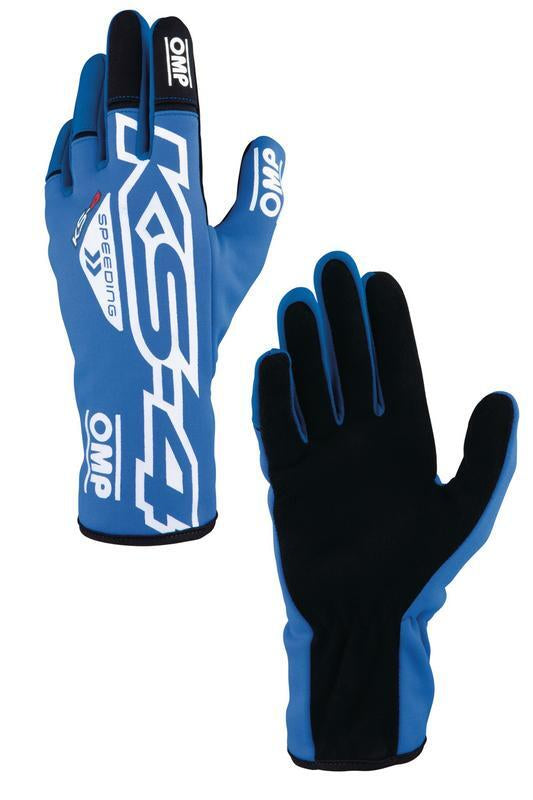 OMP KS-4 KART GLOVES RED / WHITE SZ XS