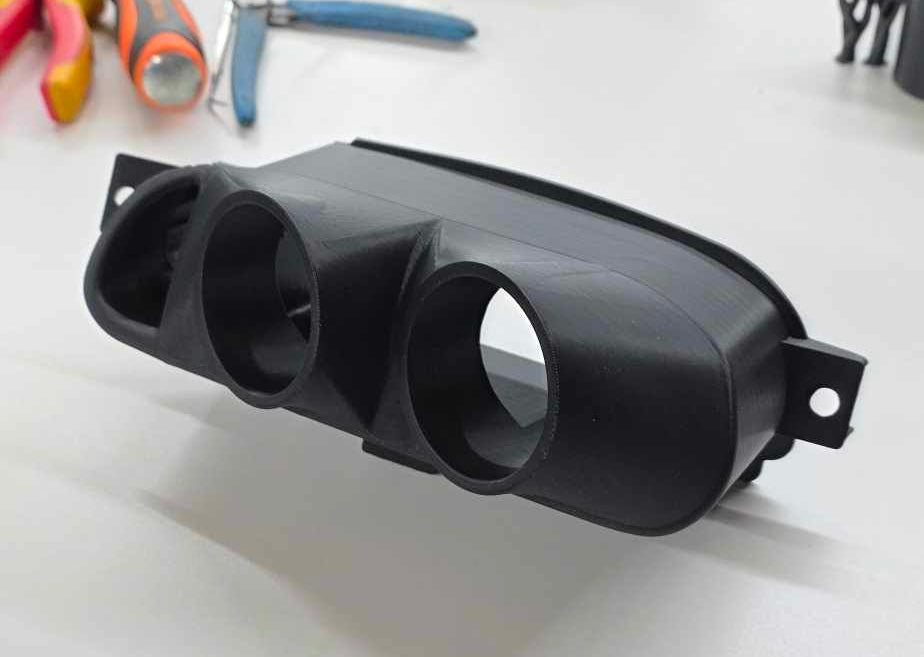 Corvette C5 Center Vent Gauge Pod for Dual 2 1/16" Gauges  by FI Performance