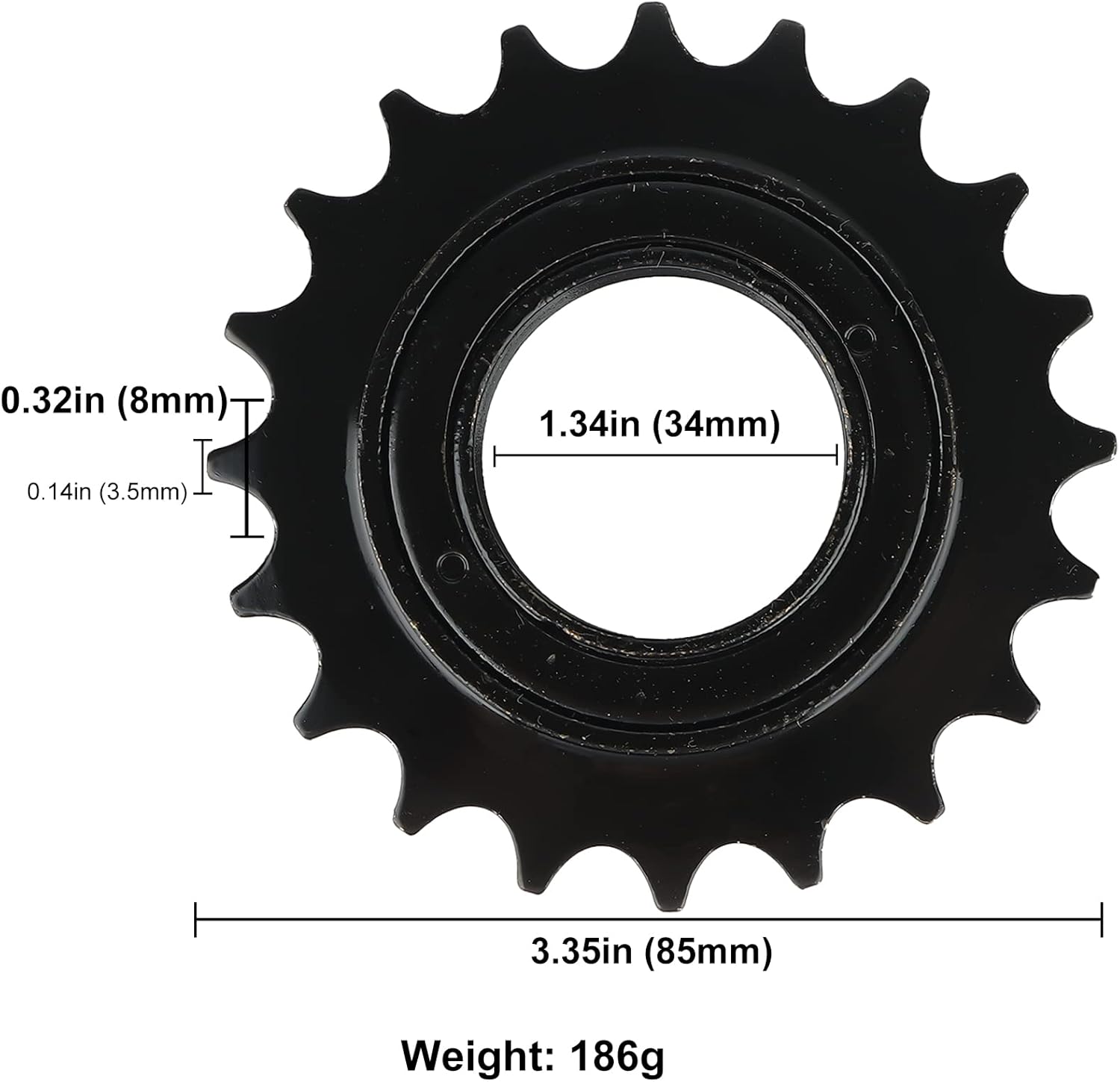 22T Single Speed Bike Freewheel