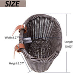 Hycline Bike Basket Front Handlebar Storage Basket for Adult and Kids