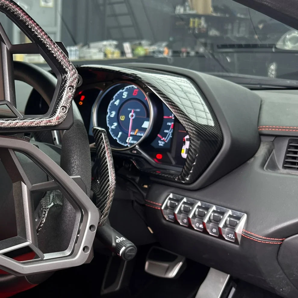 Lamborghini Aventador - Carbon Fiber Instrument Cluster Frame Replacement