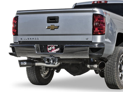 aFe Atlas Exhaust 4in Dual DPF-Back Al Steel w/ Black Tips 16-17 GM Diesel Truck V8-6.6L (td) LML