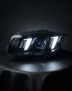 BMW 1 Series E87 Snake Eye Laser LED Headlight Assembly with Dual-Color DRL (Yellow / White) 2004 - 2011 (116i / 118i / 120i / 125i)