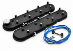 Granatelli Motor Sports LS Valve Cover with Integral Angled Coil Mounts Black Wrinkle Finish, 4.8, 5.3, 5.7, 6.0, 6.2, 7.0L, Pair - 640367 - Granatelli Motor Sports