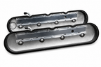 Granatelli Motor Sports LS Valve Cover with Integral Angled Coil Mounts Black Wrinkle Finish, 4.8, 5.3, 5.7, 6.0, 6.2, 7.0L, Pair - 640367 - Granatelli Motor Sports