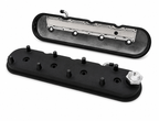Granatelli Motor Sports LS Valve Cover with Integral Angled Coil Mounts Black Wrinkle Finish, 4.8, 5.3, 5.7, 6.0, 6.2, 7.0L, Pair - 640367 - Granatelli Motor Sports