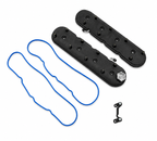 Granatelli Motor Sports LS Valve Cover with Integral Angled Coil Mounts Black Wrinkle Finish, 4.8, 5.3, 5.7, 6.0, 6.2, 7.0L, Pair - 640367 - Granatelli Motor Sports
