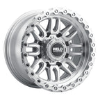 Weld Off-Road Swift 17x9in - 8x180 BP - ET-12 - 124.3mm CB - Gloss Silver Machined Wheel & Ring