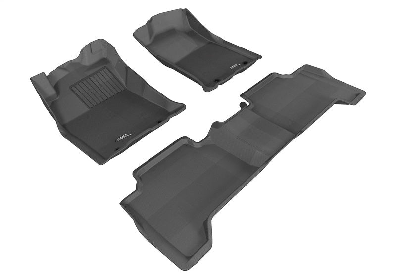 3D MAXpider 12-15 Toyota Tacoma Double Cab Kagu Black Full Set