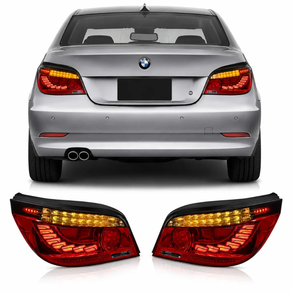 BMW 5 Series E60 GTS Style LED Tail Lights Rear Lamp Assembly 2003-2010