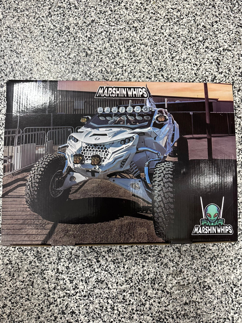 Marshin Whips Can-Am Maverick R RGBW LED Fang Lights | Bluetooth & Chasing Patterns