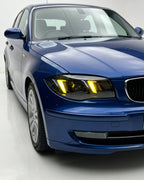 BMW 1 Series E87 Snake Eye Laser LED Headlight Assembly with Dual-Color DRL (Yellow / White) 2004 - 2011 (116i / 118i / 120i / 125i)
