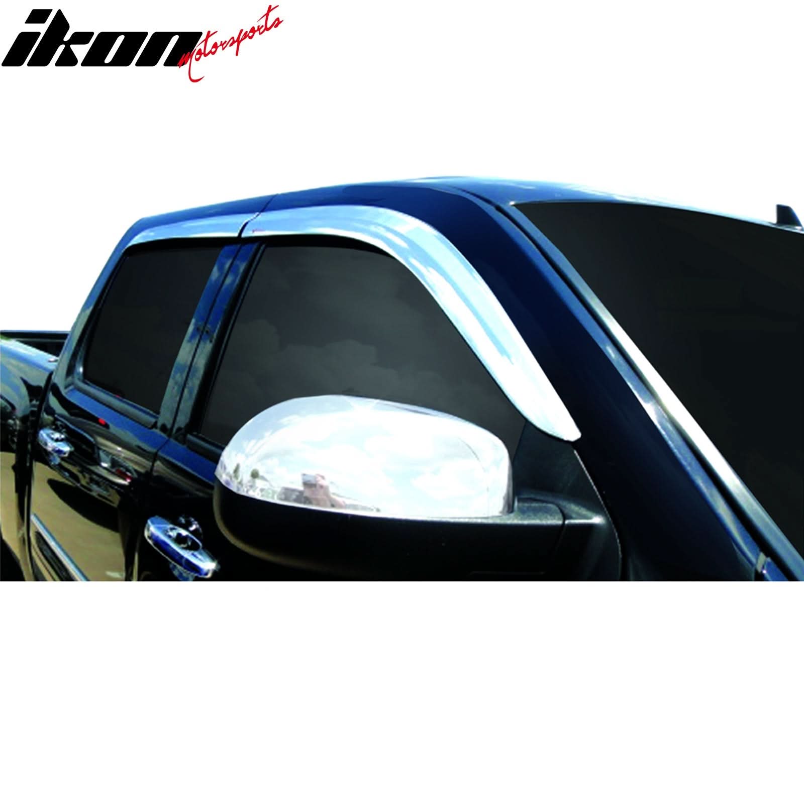 2007-2014 Chevrolet Silverado&GMC Sierra In-Channel 2PCS Window Visors