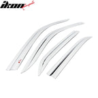2011-2023 Chrysler 300 Tape-On Chrome 4PCS Window Visors Guards ABS