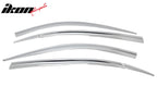2011-2016 Hyundai Equus Chrome ABS Window Visors Tape On Deflector 6PC