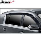 2011-2016 Kia Sportage Tape-On Dark Smoke 4PCS Window Visors Guard ABS