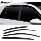 2015-2021 Volkswagen Golf MK7 Dark Smoke Window Visors Rain Guard ABS