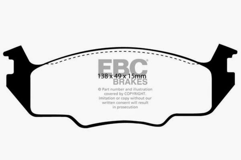 EBC 80-84 Volkswagen Golf 1.6 Ultimax2 Front Brake Pads