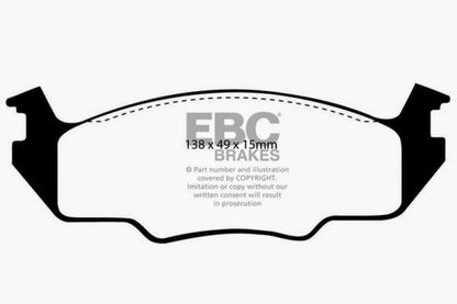 EBC 80-84 Volkswagen Golf 1.6 Ultimax2 Front Brake Pads